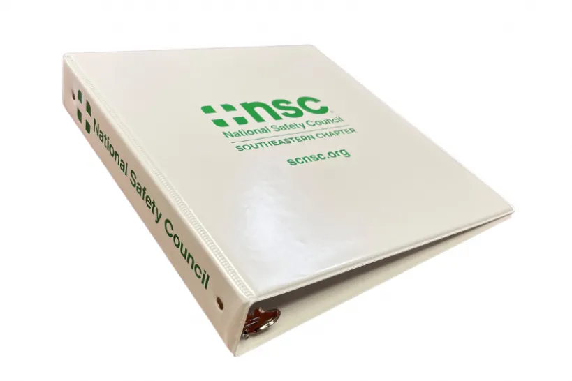 SCNSC Binder With USB Pocket (1 Ea.) | National Safety Council ...